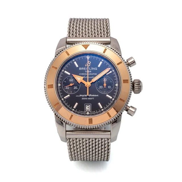 Ref. U23370 Super Ocean Heritage Chronograph Ii, Stainless Steel And Pink Gold kol saati