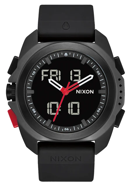 Nixon US Ripley - Black / Red A1267-008-00 kol saati