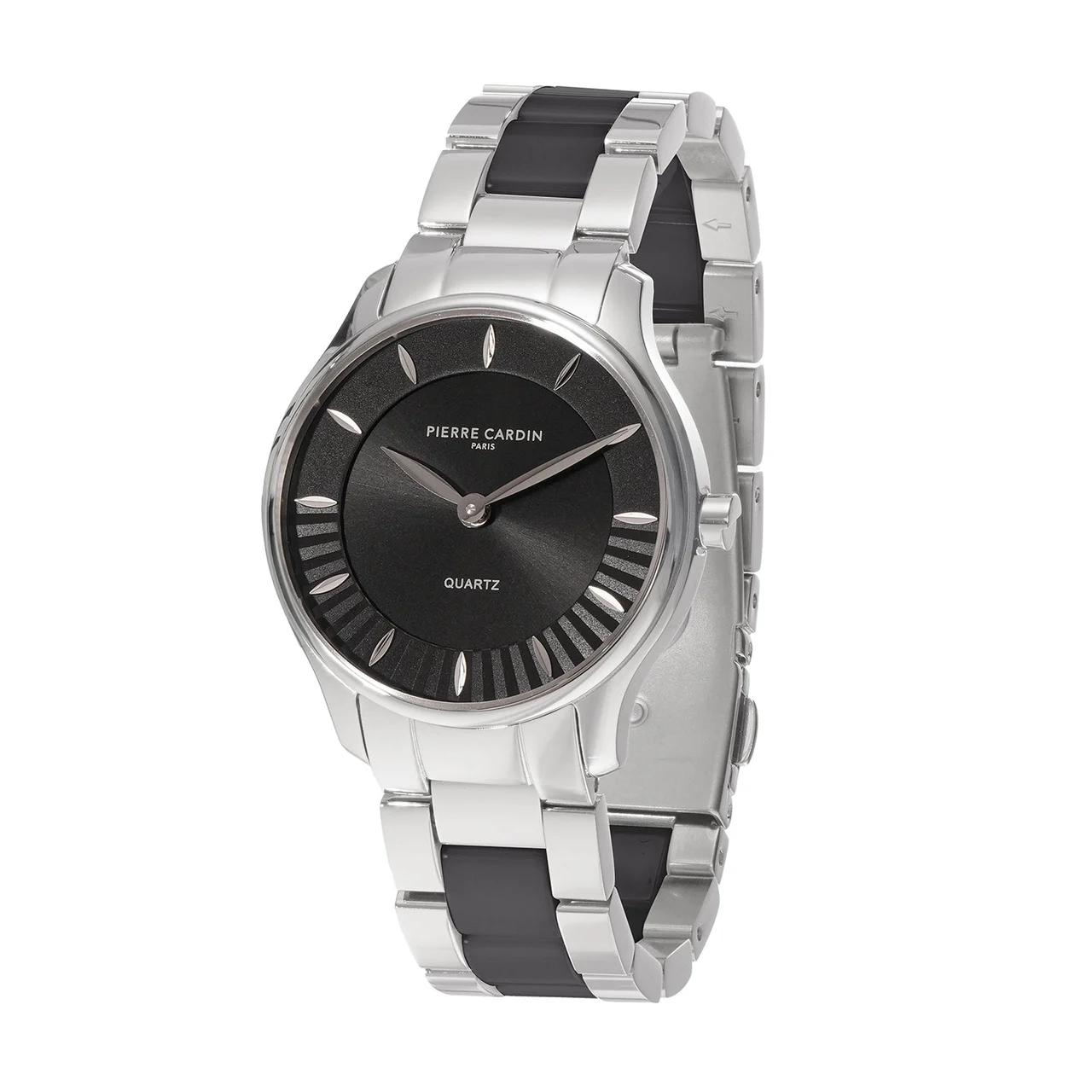 Élitaire Céramique Stainless Steel Silver with Stainless Steel Silver Strap with Black Ceramic Links CF.1032.CS 32 mm kol saati