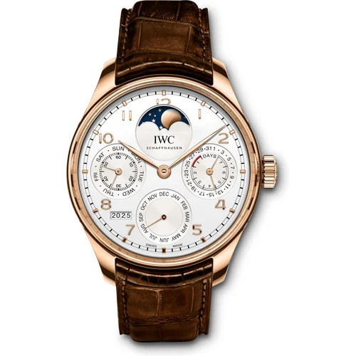 IWC Portugieser Perpetual Calender IW503302 5N Gold 44.2 mm kol saati