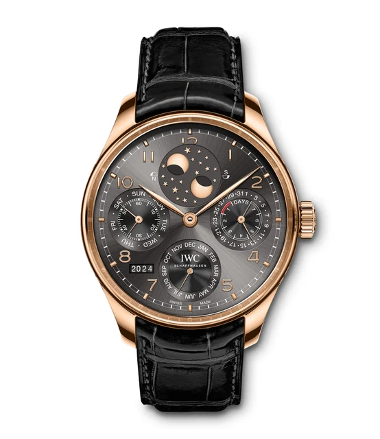 IWC IWC REF. IW503404 PORTUGIESER PERPETUAL CALENDAR DOUBLE MOON RED GOLD kol saati