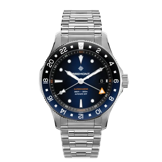 Bremont Supermarine SM40-GMT-SS-BLBK-B kol saati