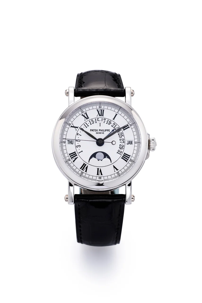 Self-winding gentleman’s wristwatch Reference 5059 P, with retrograde perpetual calendar kol saati