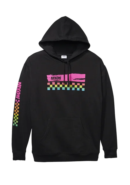 Nixon US Circuit Hoodie - Black / Multi C3121-2336-02 kol saati