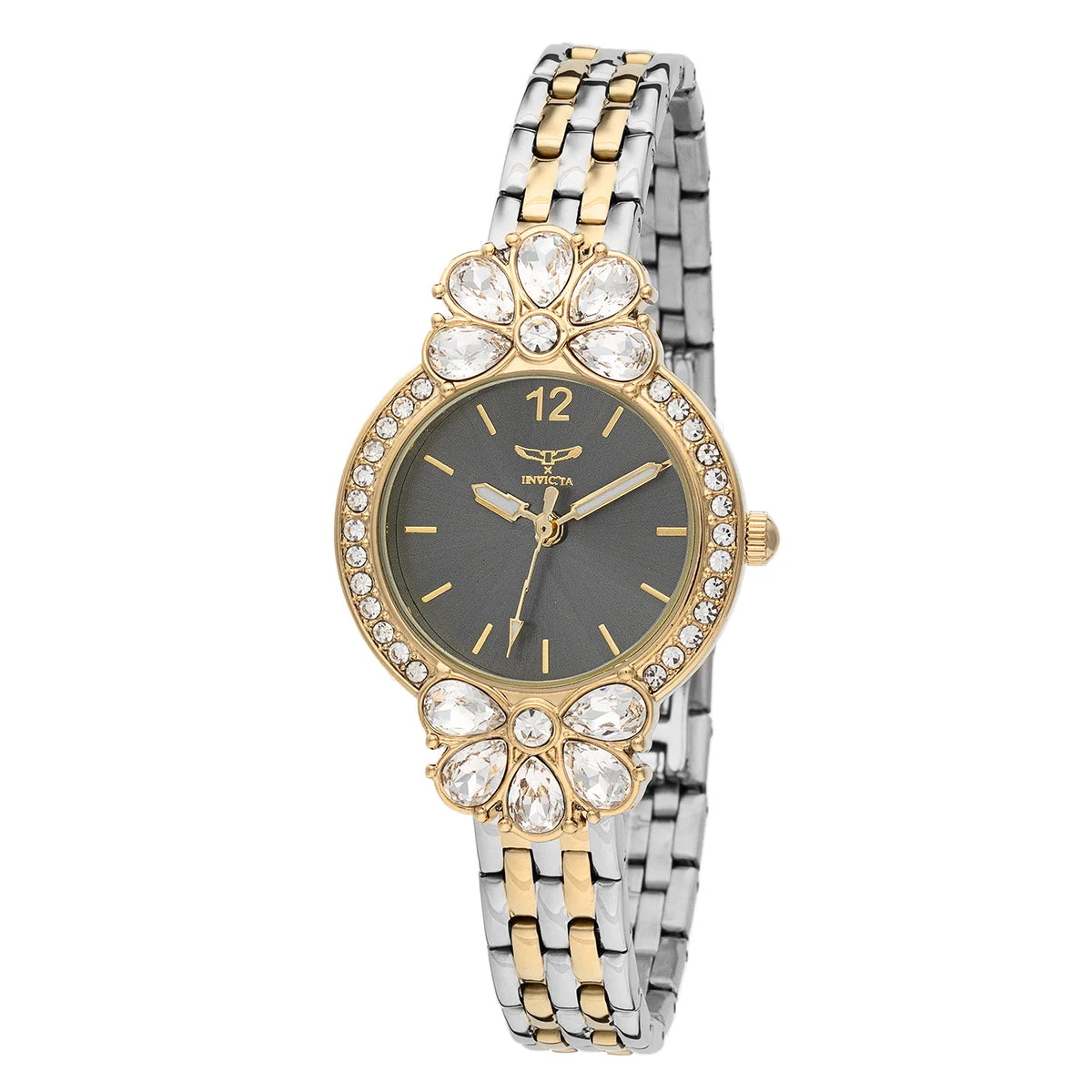 Invicta Wildflower Watch - 30mm, Silver, Rose Gold (69106) 30 mm kol saati