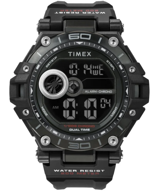 Timex Digital 52mm Resin Strap Watch TW5M63400 kol saati