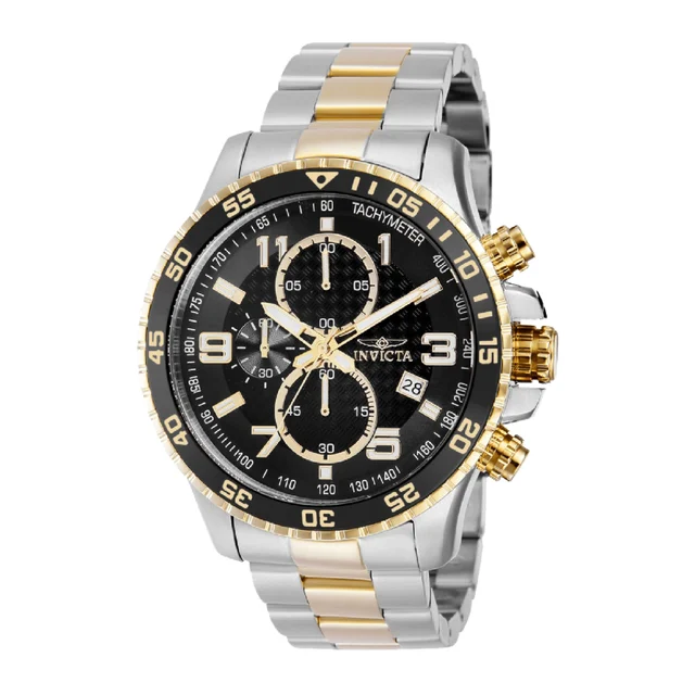 Invicta Specialty Mach Gala Watch - 48mm, Gold, Steel (69814) kol saati