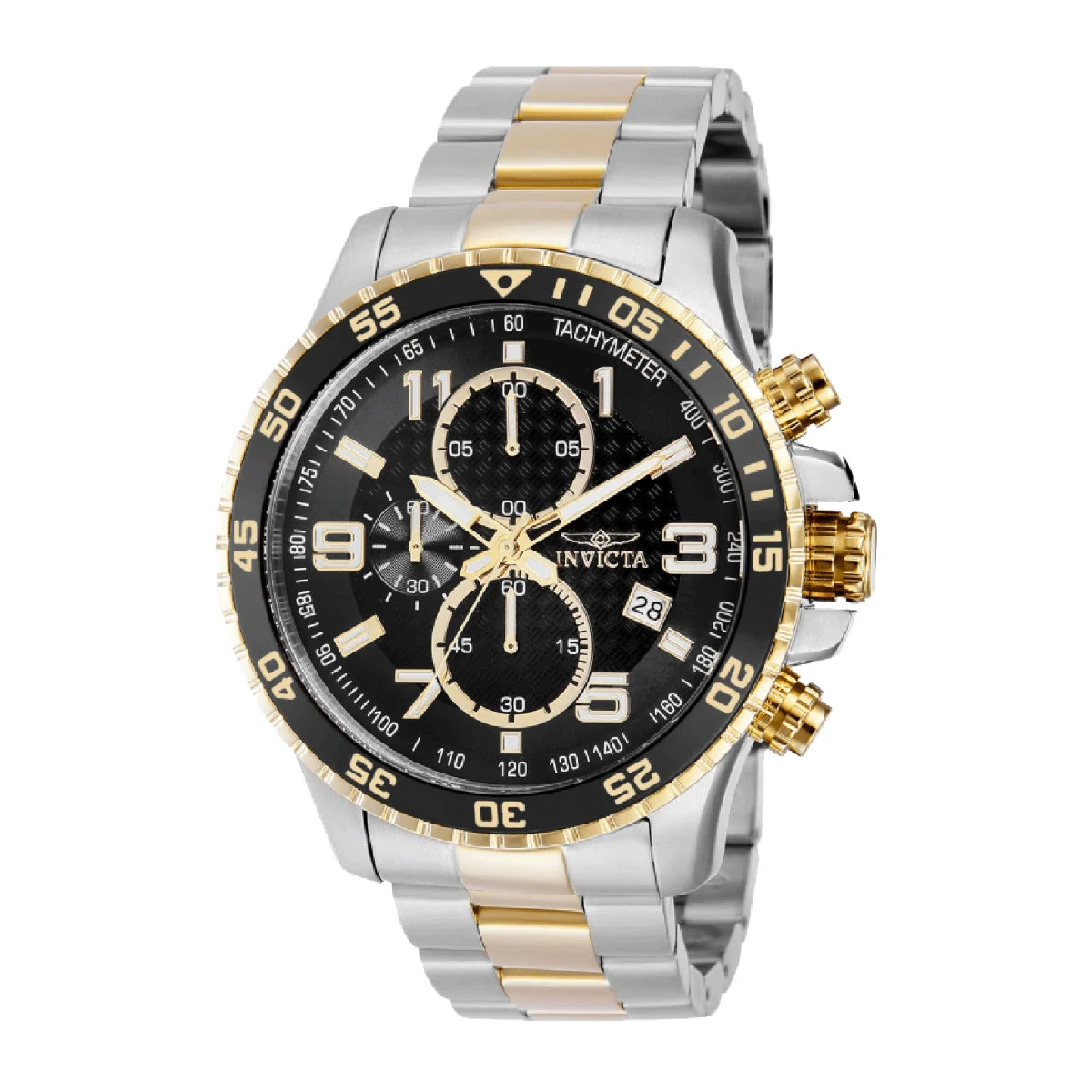 Invicta Specialty Mach Gala Watch - 48mm, Gold, Steel (69814) 48 mm kol saati
