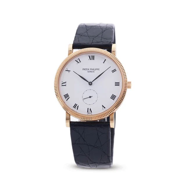 Patek Philippe PATEK PHILIPPE, REF. 3919R, CALATRAVA, PORCELAIN DIAL, 18K PINK GOLD kol sa