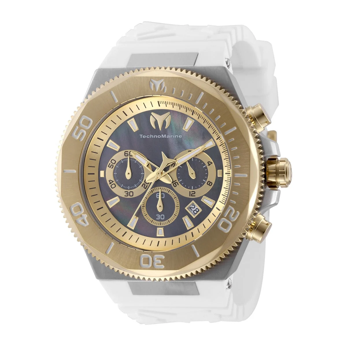 Technomarine Manta Ocean Watch w/ Mother of Pearl Dial - 49mm. White (TM-224013) 49 mm kol saati