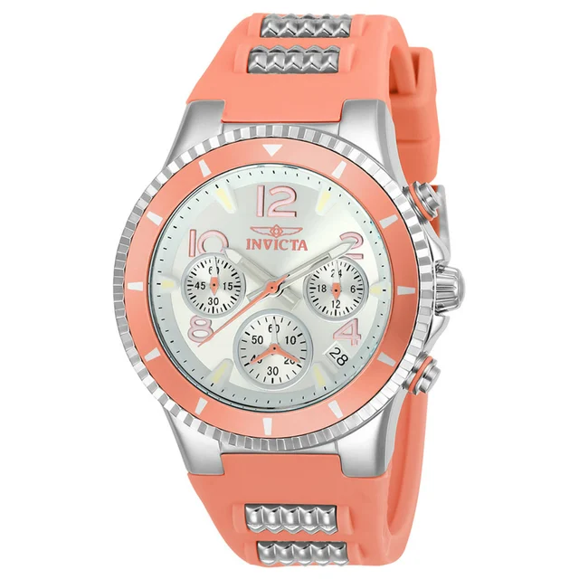 Invicta BLU Watch - 39mm, Steel, Pink (24190) kol saati