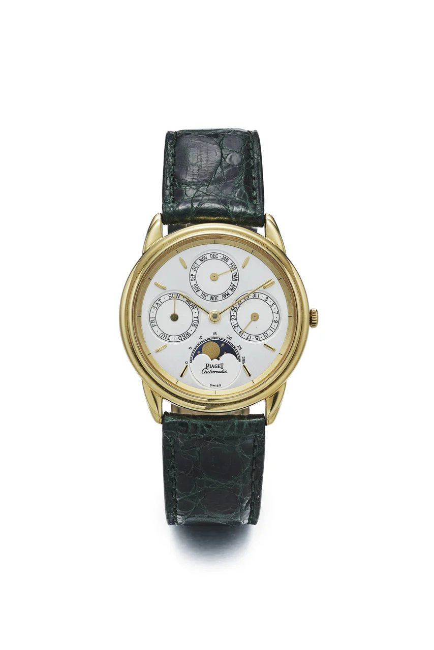 Piaget Audemars Piguet PIAGET AUDEMARS PIGUET REF. 15958, SELF-WINDING, PERPETUAL CALENDAR, MOON PHASES; 18K YELLOW GOLD kol saati
