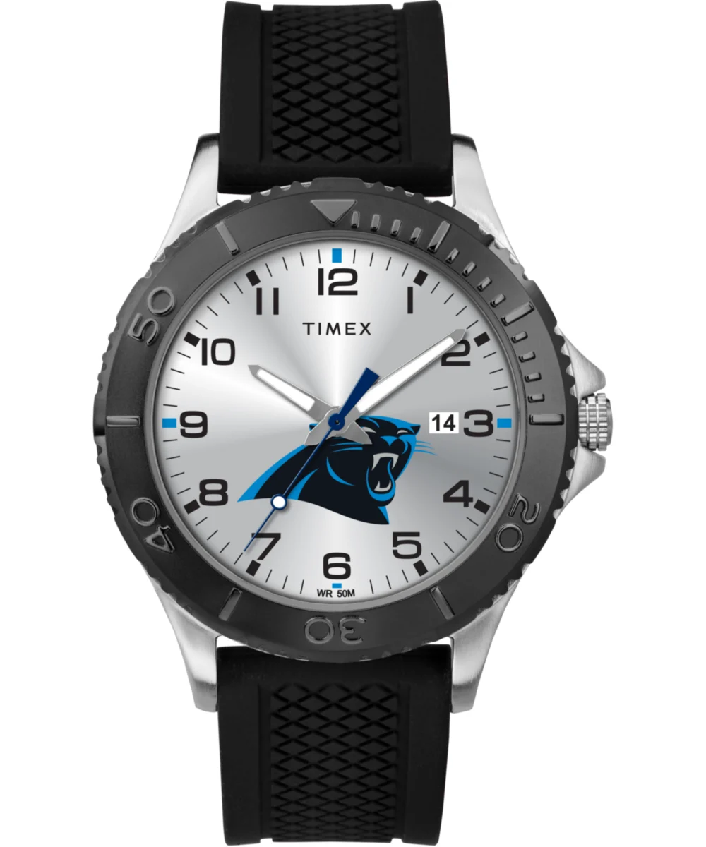 Timex Gamer Black Carolina Panthers TWZFPANMD 42 mm kol saati