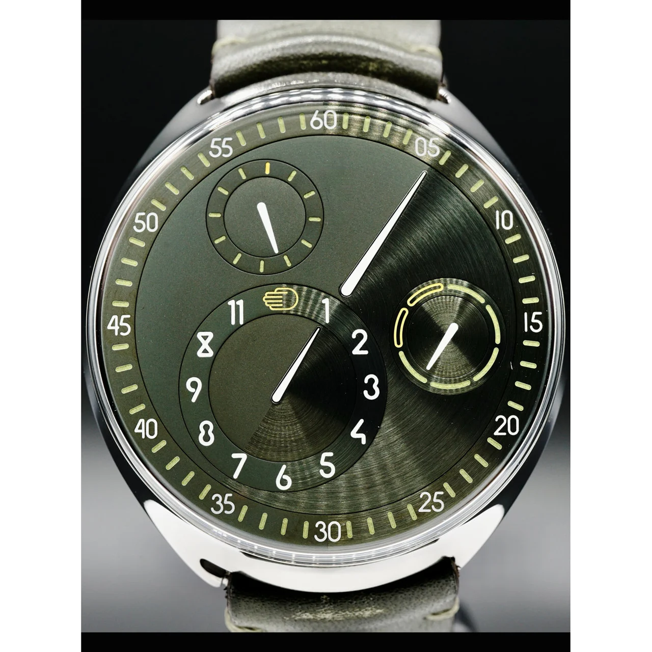Ressence Type 1 Squared X Green Slim 210000025113 42 mm kol saati