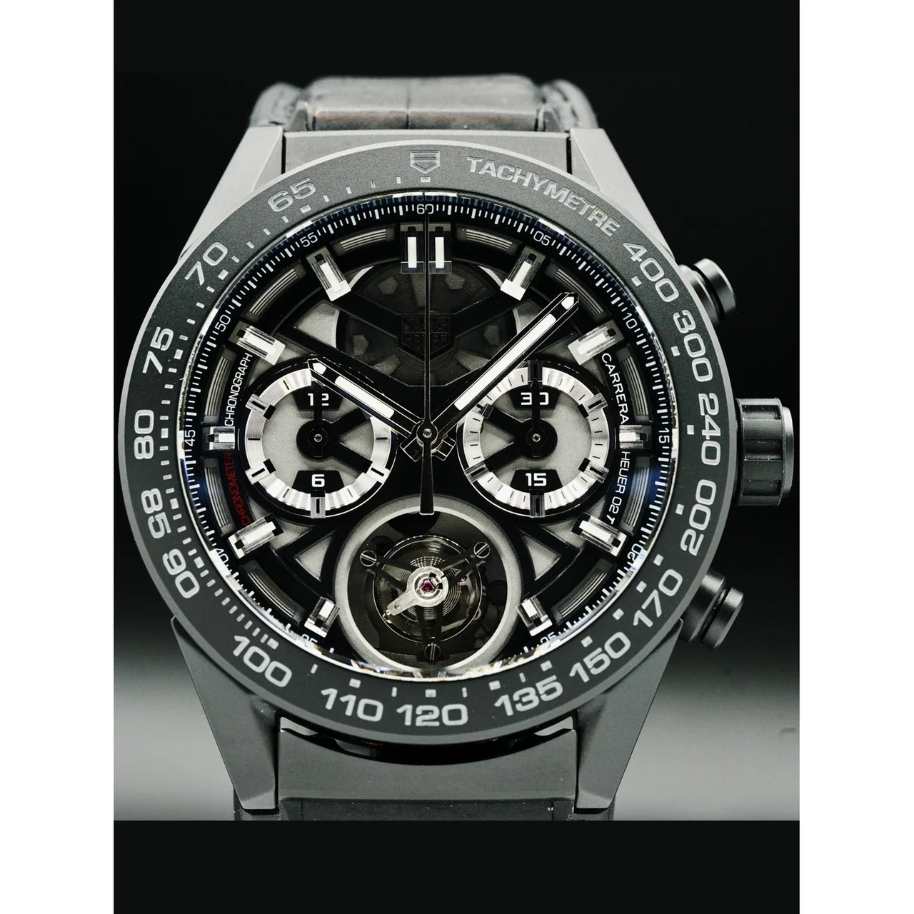 Tag Heuer Black Phantom Limited Edition Tourbillon Ceramic CAR5A90.FC6415 210000034006 45 mm kol saati