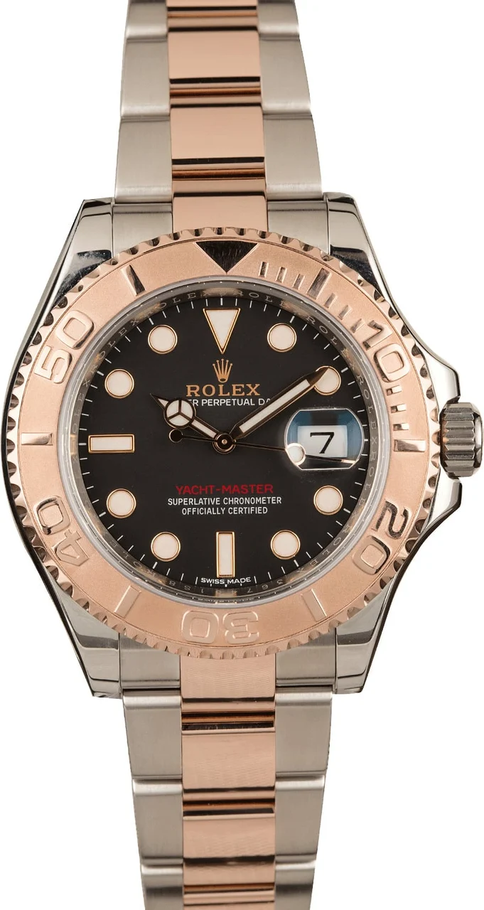 Rolex Yacht-Master 116621 Two Tone Everose Oyster Bracelet 116621BKSO kol saati