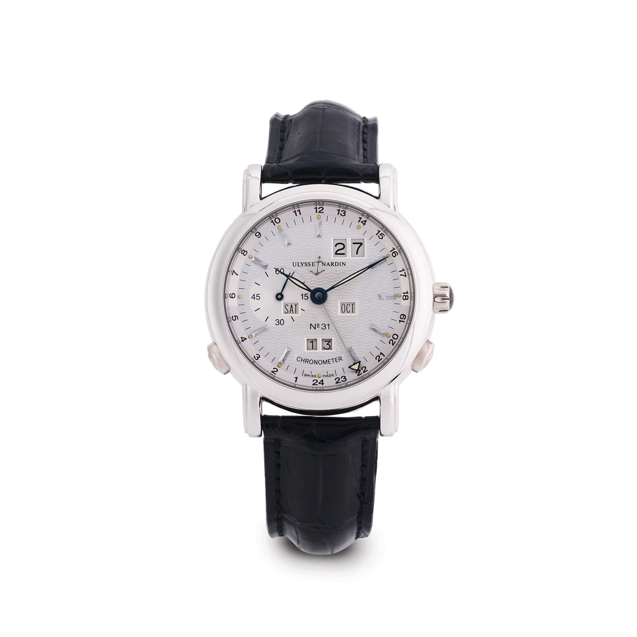 Ulysse Nardin ULYSSE NARDIN, REF. 329-80, PERPETUAL CALENDAR-GMT CHRONOMETER, PLATINUM kol saati