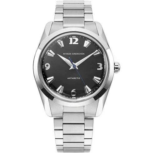 Nivada Grenchen Antarctic 35mm Black White Luminova 35002M20 kol saati