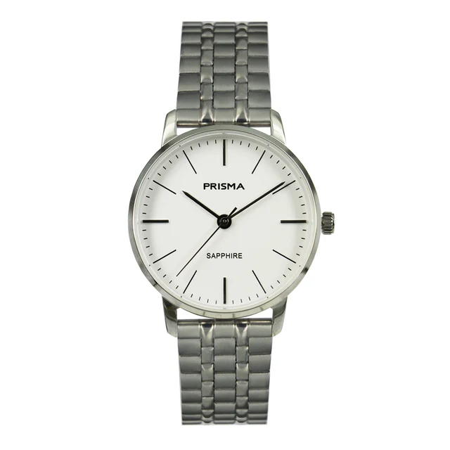 Prisma Watch P.2090 Stainless Steel White Sapphire kol saati