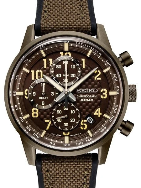Seiko Quartz Chronograph with Stop-Watch and 12-hour Totalizer #SSB371 42 mm kol saati
