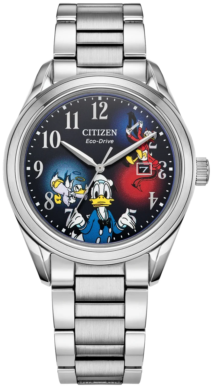 Citizen Feisty Donald Duck 90th Anniversary AW1691-66W 40.2 mm kol saati