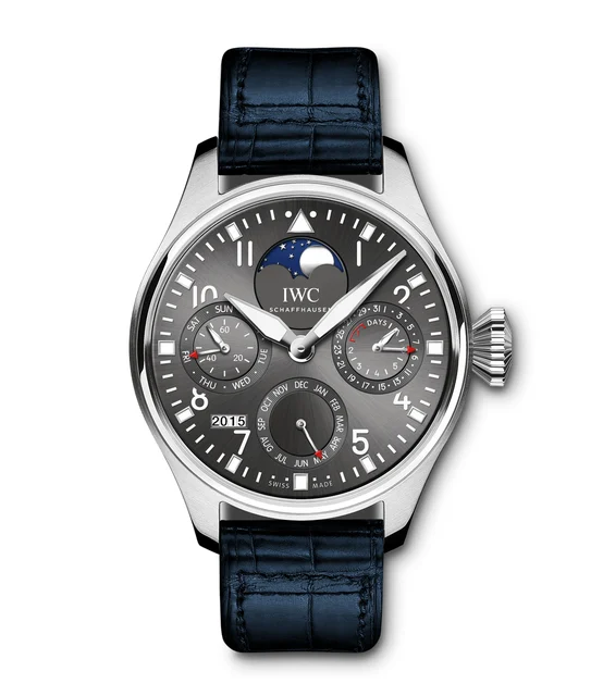 IWC Big Pilots Watch Perpetual Calendar Edition Boutique London IW502805 kol saati