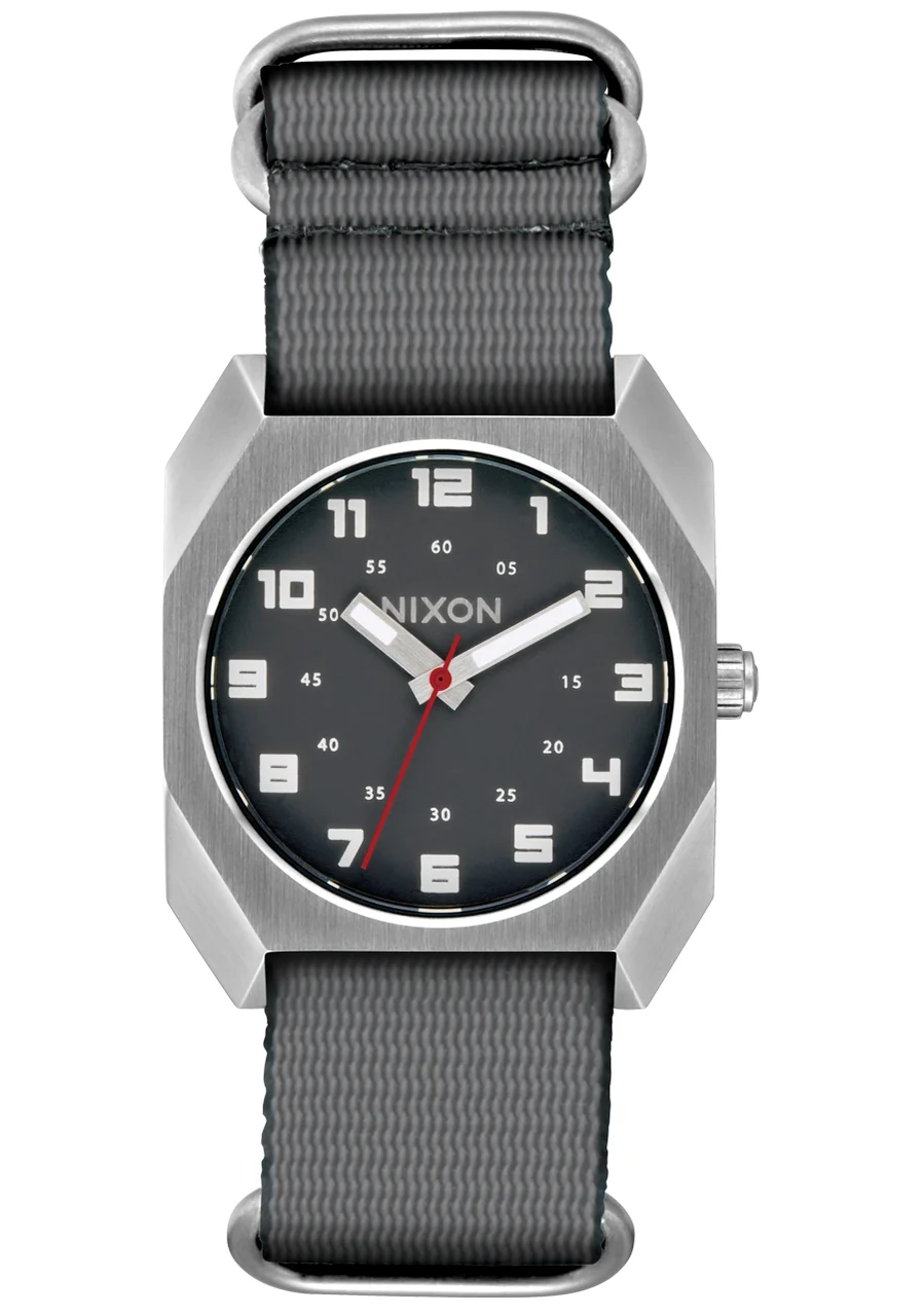 Nixon US Scout - Silver / Charcoal A1409-5258-00 35 mm kol saati