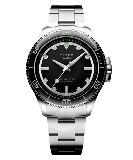 Timex Atelier Marine M1a 41mm Swiss Made Automatic Stainless Steel Bracelet TW2Y72500 kol