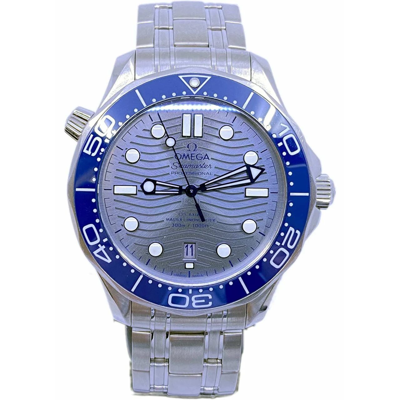 OMEGA Seamaster Diver 300M Co-Axial Master Chronometer on Bracelet 210.30.42.20.06.001 EXPO 27807 kol saati