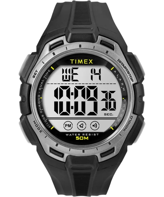 Timex Digital 43mm Resin Strap Watch TW5M63600 kol saati