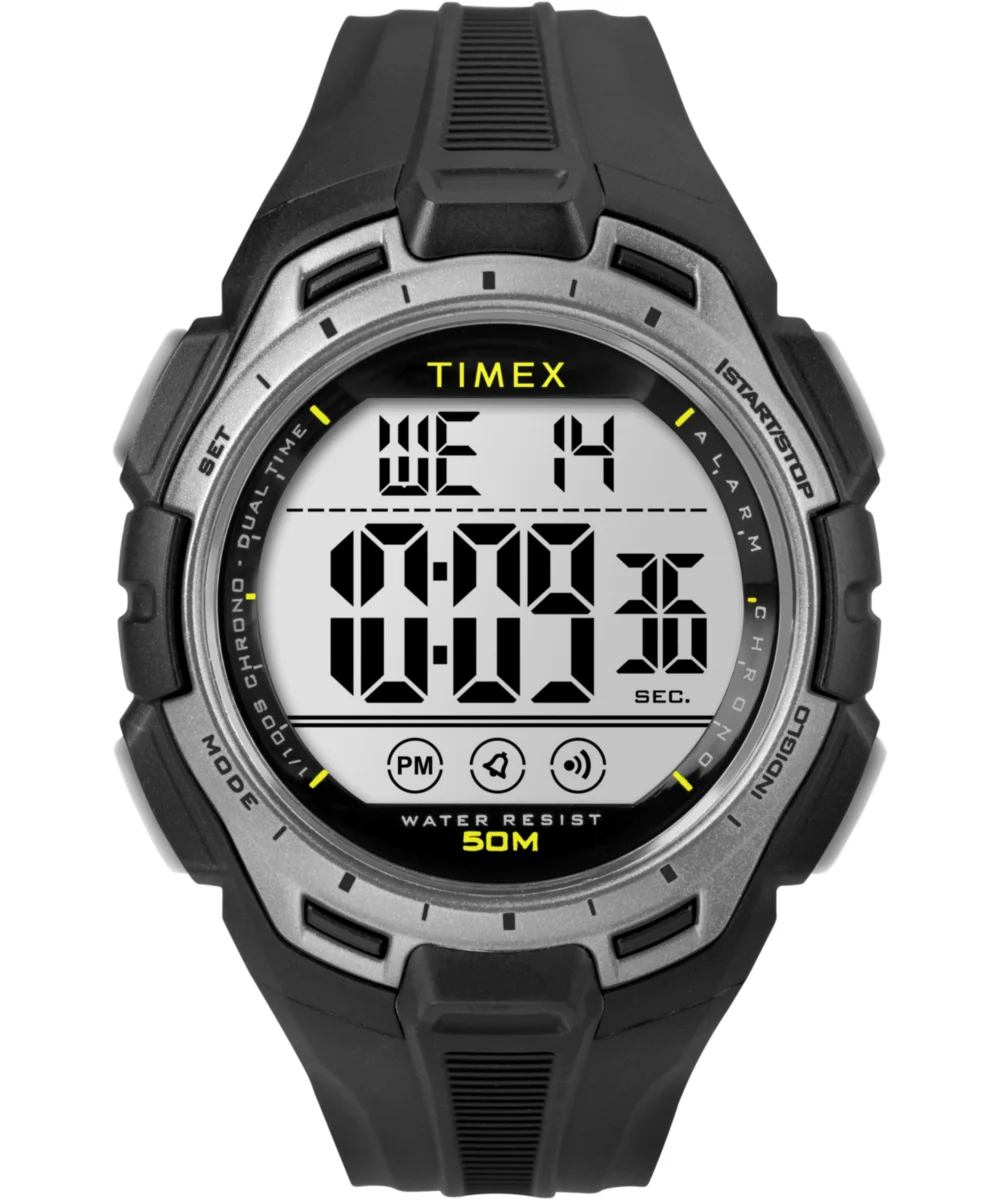 Timex Digital 43mm Resin Strap Watch TW5M63600 43 mm kol saati
