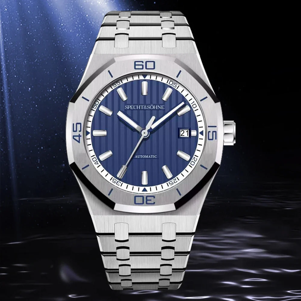 Tandorio Watches Original Octagon Watch Specht&Sohne 50M Waterproof Luminous Sapphire Crystal Miyota 8215 Automatic Reloj Hombre 1005009913402435-Color-6-Japan Miyota 8215 40 mm kol saati