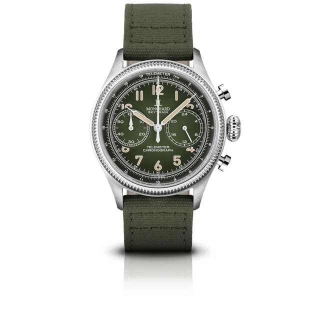 Monchardwatches Telemeter-chrono-green kol saati