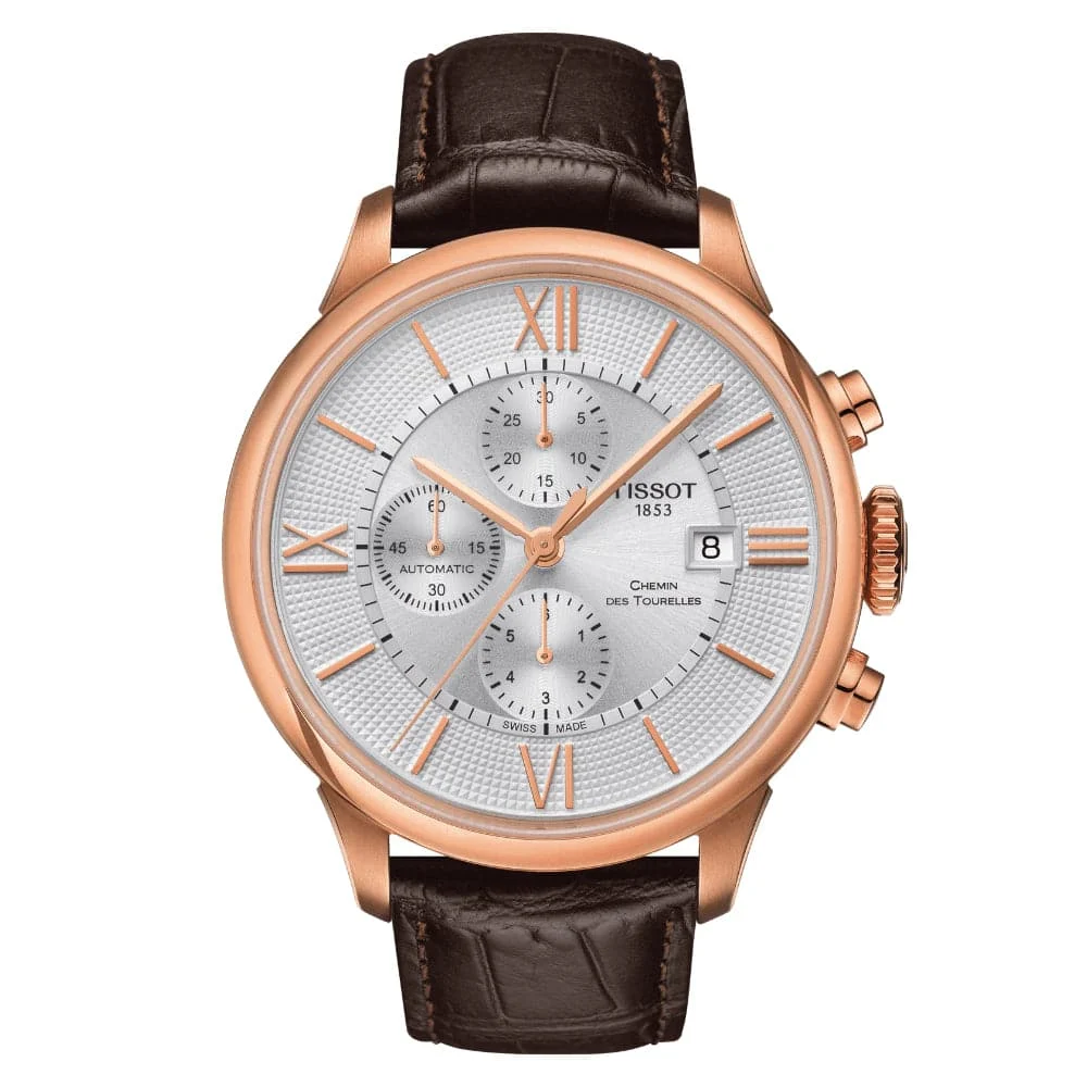 Tissot Chemin Des Tourelles T0994273603800 44 mm kol saati