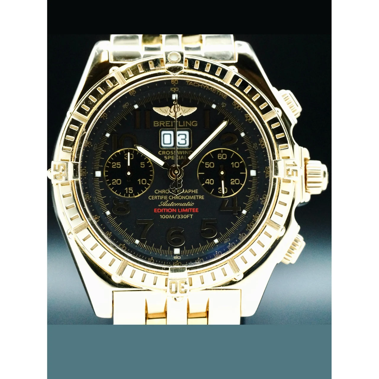 Breitling Crosswind Special 18k Gold 210000077550 44 mm kol saati