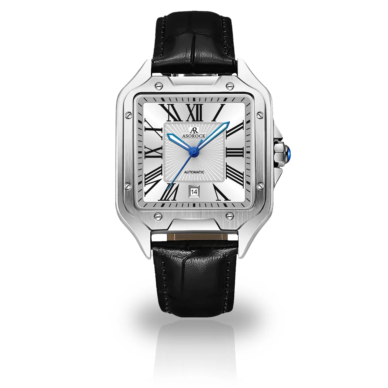 ASOROCK WATCHES Silver/White Diplomat (Pre-order ships out June 20th) 41 mm kol saati