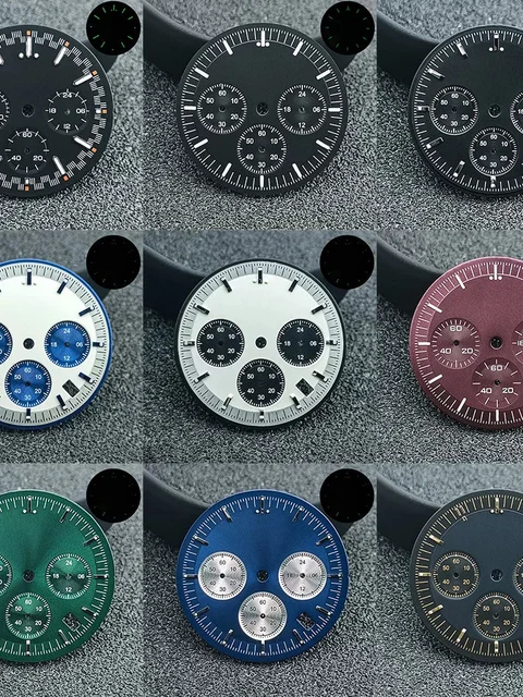 Tandorio Speedmaster Dial 32.5mm for Japan VK63 movement Chronograph Dial Sterile 54852298