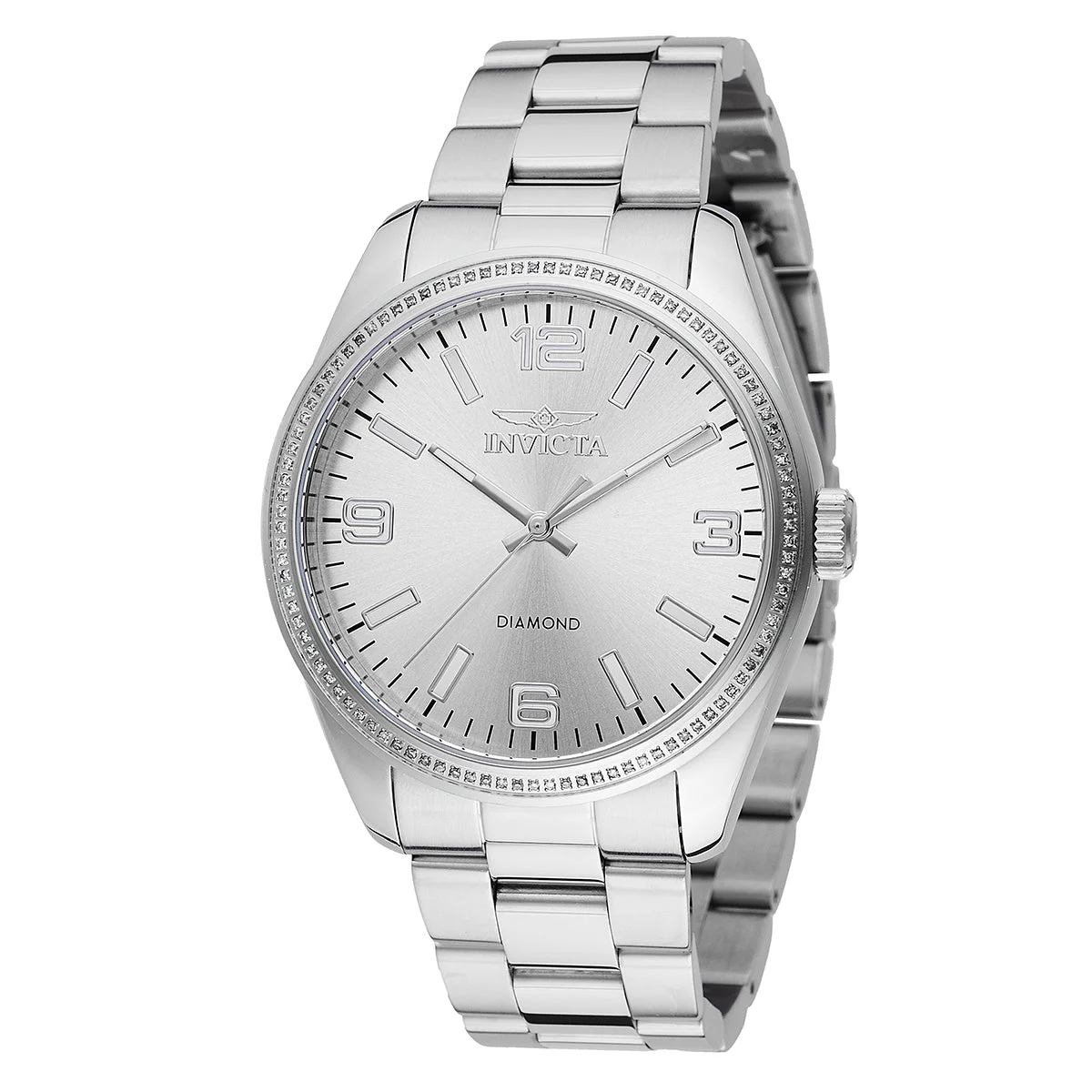 Invicta Elite Diamond 0.37 Carat Diamond Watch - 43mm, Steel (48734) 43 mm kol saati