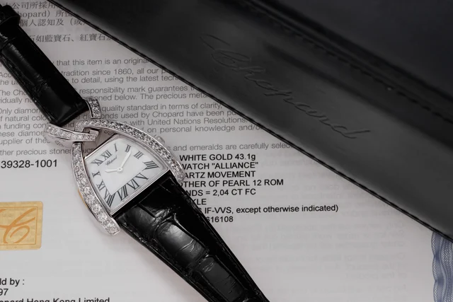 Chopard CHOPARD REF. 139328-1001, ALLIANCE, 18K WHITE GOLD, DIAMONDS AND MOTHER OF PEARL (