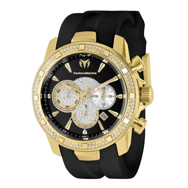 Technomarine Watch - 45mm, Black (TM-621011) kol saati