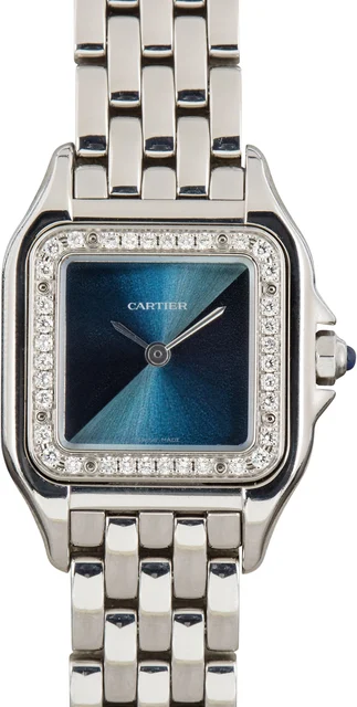 Cartier Panthere de W4PN0013 Blue Dial kol saati
