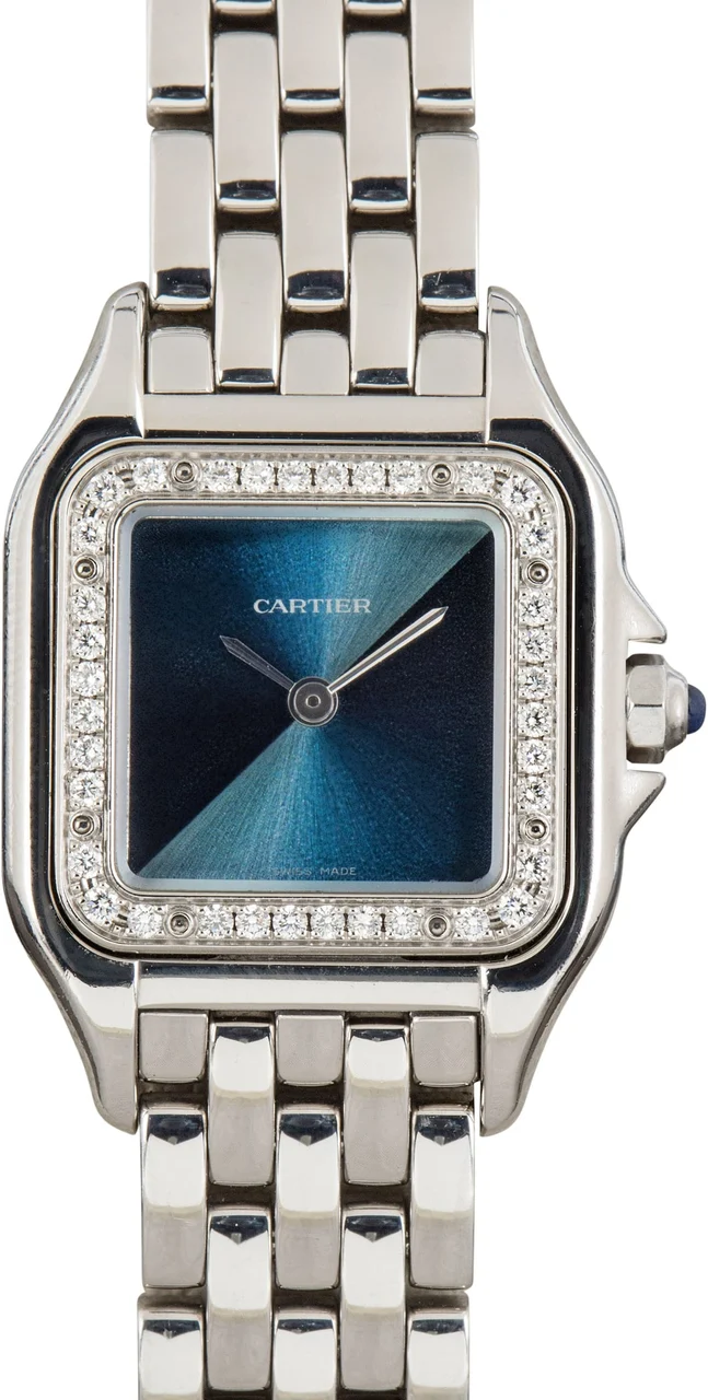 Cartier Panthere de W4PN0013 Blue Dial kol saati