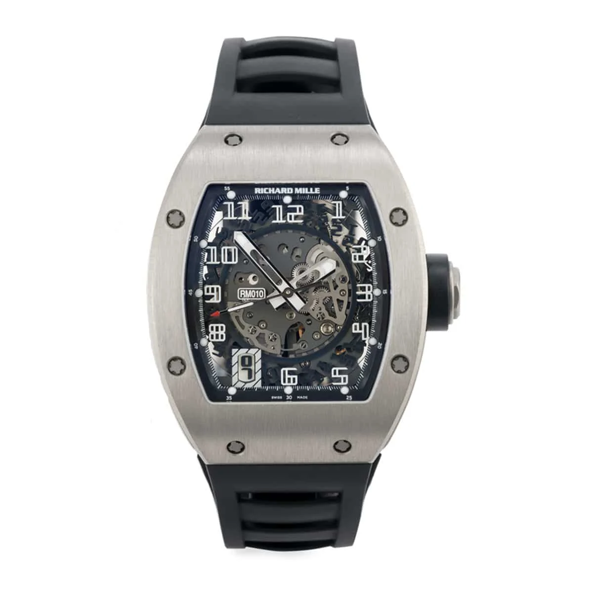 Richard Mille Titanium Skeletonized Watch Richard Mille RM010 Titanium Skeletonized Watch 42 mm kol saati