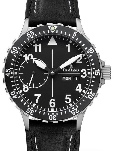 Damasko German Automatic Watch with a 60-Minute Bezel and Stainless Steel Case #DK14 DK14-60 44 mm kol saati
