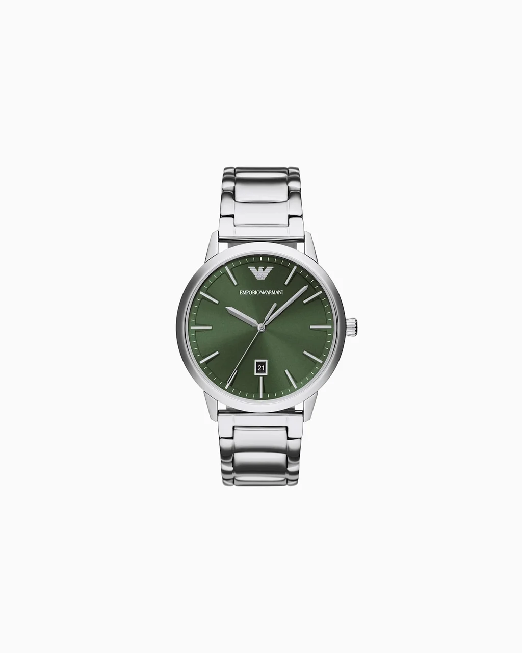 Emporio Armani Three-Hand Date Stainless Steel Watch AR11575 43 mm kol saati