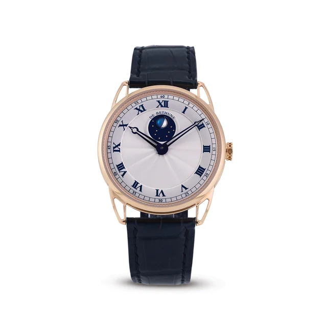 De Bethune BETHUNE, REF. DB25LRS1V1, DB25 - REVOLVING MOON PHASE, 18K PINK GOLD kol saati