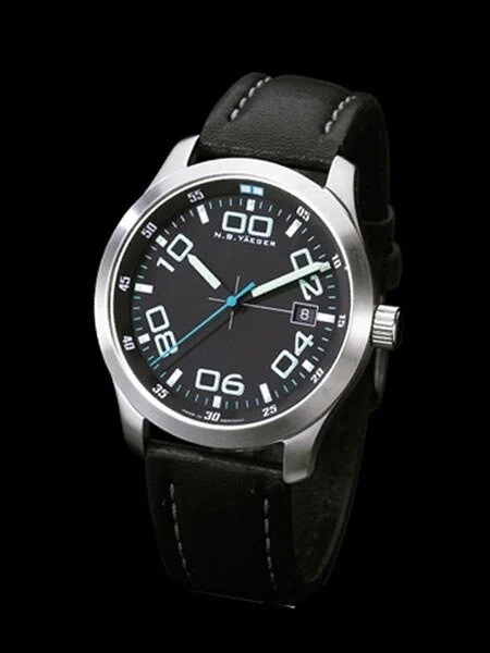 NB Yaeger Swiss Automatic Pilot Watch with Sapphire Crystal #DELTA-C1 kol saati