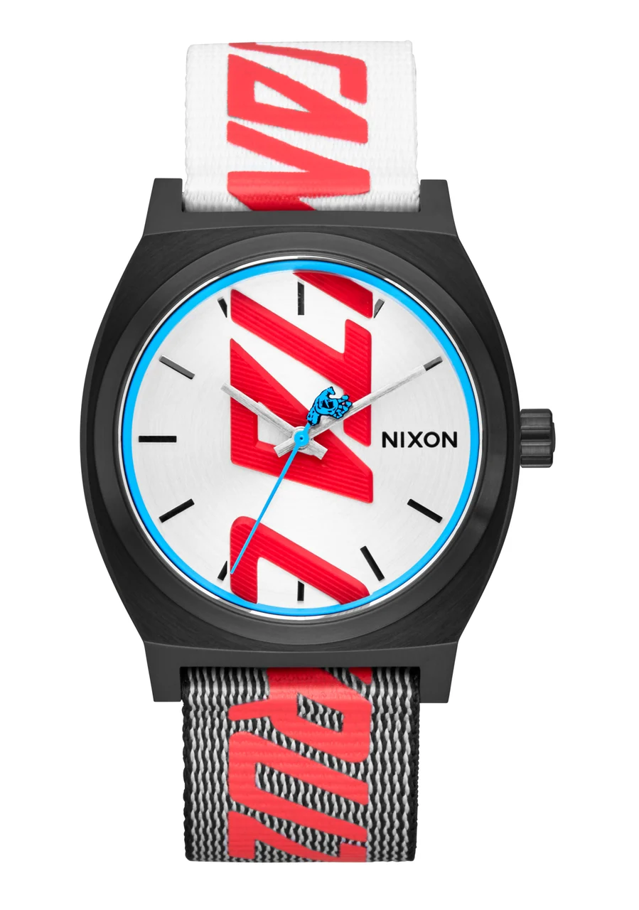 Nixon US Santa Cruz Time Teller - Black / Silver A1367-180-00 kol saati