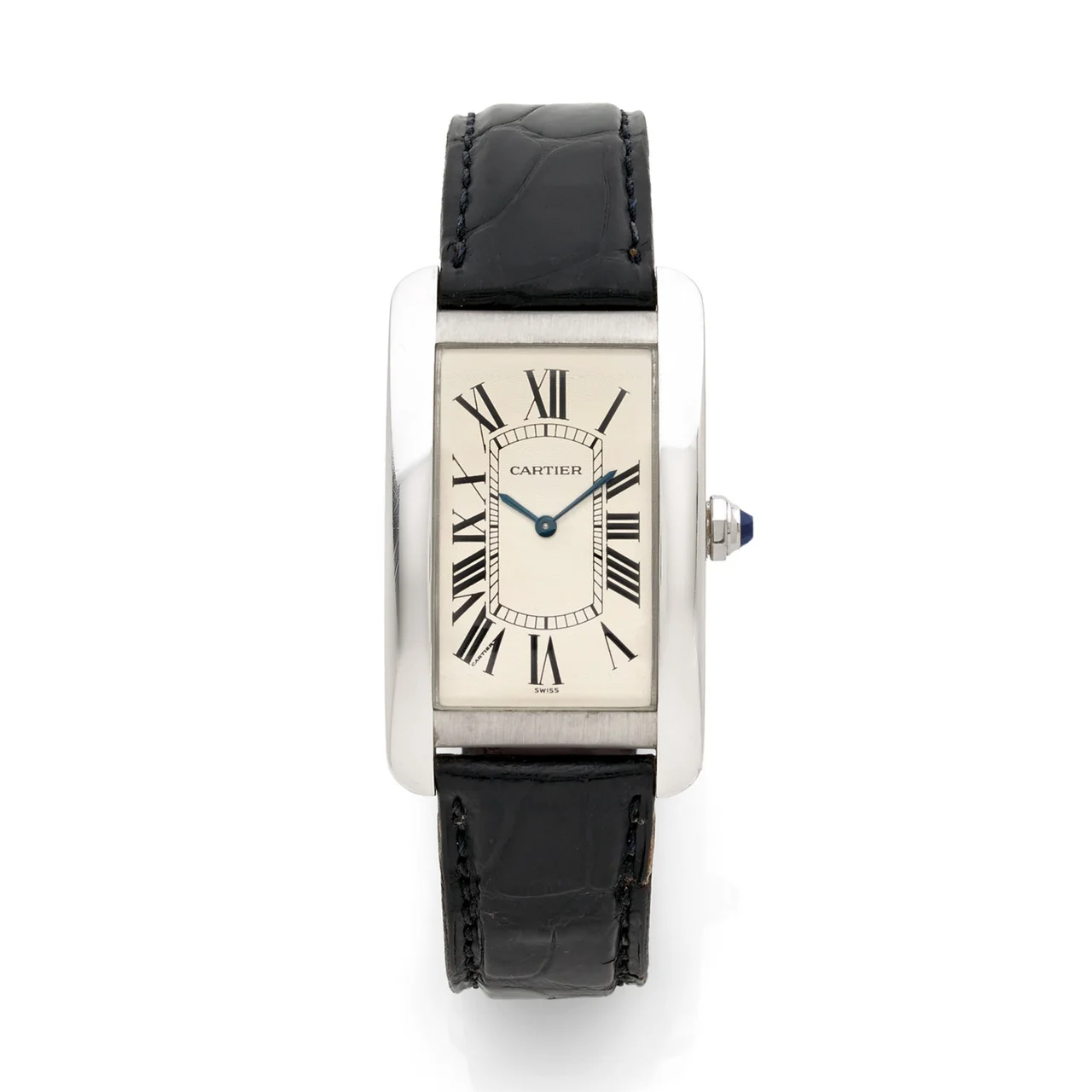 Cartier CARTIER, REF. 2736-1, TANK AMERICAINE, WHITE GOLD kol saati