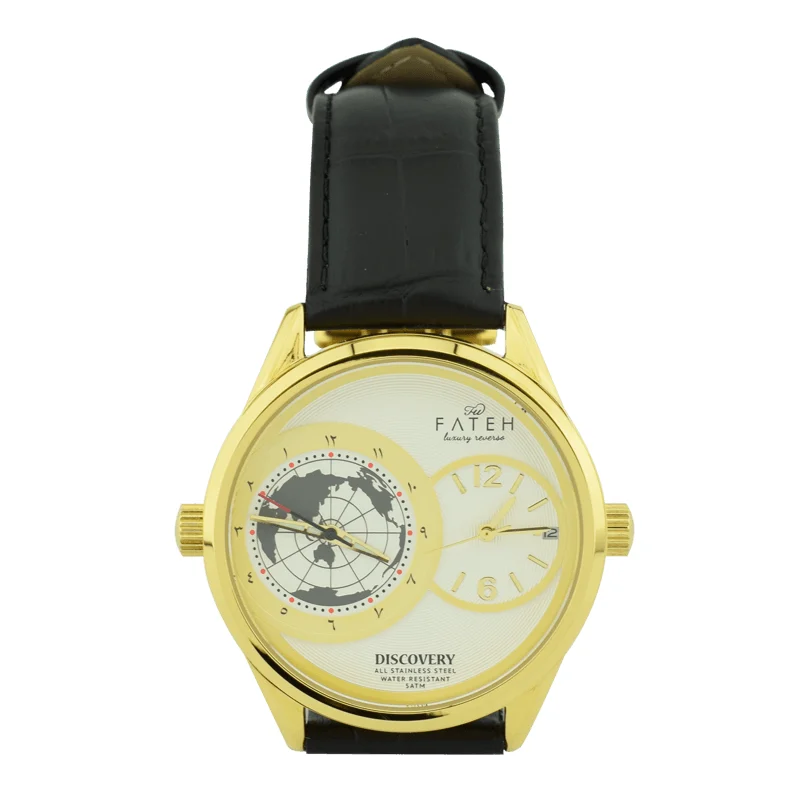 Fatehwatches Discovery Gold 44 mm kol saati
